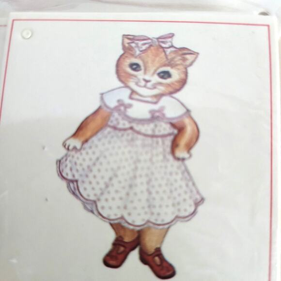 1980s Kitty Cucumber Friends Gift Note Cards Lot 36 w/ Envelopes 6 Designs Cats - Picture 7 of 11
